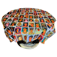 Load image into Gallery viewer, Frida Mexican Lotería Design Tablecloth Art & Decor Mexico Frida Self Portraits 4' x4'