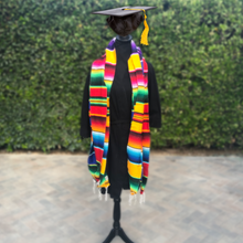 Load image into Gallery viewer, Handmade Mexican Serape Graduation Stole Home & Kitchen Mexico
