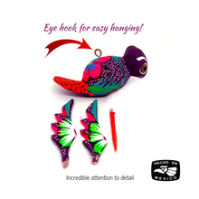 Load image into Gallery viewer, Mini Lucky Alebrijes - Colibri Hummingbird Art & Decor Mexico