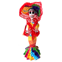 Load image into Gallery viewer, Mexican Handmade Paper Maché - La Calavera Catrina - Large Art & Decor Muertolandia.com 6