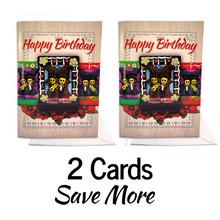 Load image into Gallery viewer, Musical Greeting Card - Mariachi "Happy Birthday...pero con mariachi!" Greeting Cards Muertolandia.com 2 Cards (Save More)