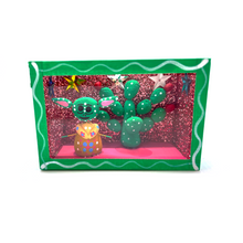 Load image into Gallery viewer, Handmade Window Shadow Box Nicho - Yodacaltiche Nopal Force Shadow Boxes Mexico