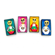 Load image into Gallery viewer, Handmade Mini Magnet Coffin People - Doñas de Mexico (4 Pack) Art & Decor Mexico