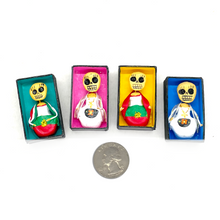 Load image into Gallery viewer, Handmade Mini Magnet Coffin People - Doñas de Mexico (4 Pack) Art & Decor Mexico
