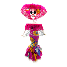 Load image into Gallery viewer, Mexican Handmade Paper Maché - La Calavera Catrina - Small Art & Decor Muertolandia.com