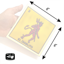 Load image into Gallery viewer, Handmade Clay Square Tile - Loteria 6" x 6" Tile Mexico