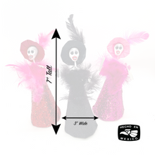 Load image into Gallery viewer, Mexican Handmade Paper Maché - Las Tres Amigas Catrinas Chicas Art & Decor Muertolandia.com