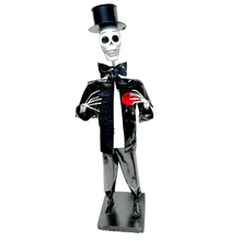 Load image into Gallery viewer, Mexican Handmade Paper Maché - Don Top Hat Catrín Art & Decor Muertolandia.com