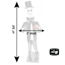 Load image into Gallery viewer, Mexican Handmade Paper Maché - Don Top Hat Catrín Art & Decor Muertolandia.com