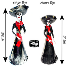Load image into Gallery viewer, Mexican Handmade Paper Maché - Catrina Mariachi Charra Art & Decor Muertolandia.com