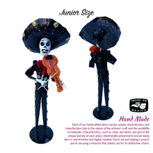 Load image into Gallery viewer, Mexican Handmade Paper Maché - Catrin Mariachi Charro Art & Decor Muertolandia.com Junior - Violin