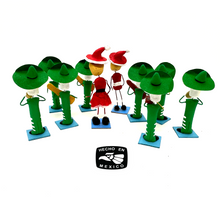 Load image into Gallery viewer, Handmade Mexican Miniature 10 Piece Mariachi Noche De Paz Art & Decor Mexico