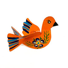 Load image into Gallery viewer, Handmade Mexican Tin Paloma Dove Art & Decor Mexico MH Orange