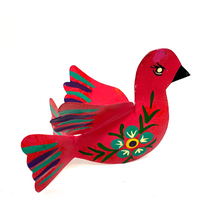 Load image into Gallery viewer, Handmade Mexican Tin Paloma Dove Art & Decor Mexico MH Pink