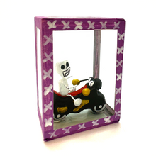 Load image into Gallery viewer, Handmade Window Shadow Box Nicho - See Through Series  - Moto Shadow Boxes Mexico CC Purple