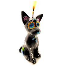 Load image into Gallery viewer, Mexican Handmade Candle - Puppy Dog Calavera Art & Decor Muertolandia.com