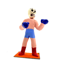 Load image into Gallery viewer, Handmade Barro Mexican Sr. Luchador Mexican Wrestler Art & Decor Muertolandia.com