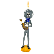 Load image into Gallery viewer, Mexican Handmade Candle - Mariachi Los Muertos Art & Decor Muertolandia.com