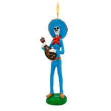 Load image into Gallery viewer, Mexican Handmade Candle - Mariachi Los Muertos Art & Decor Muertolandia.com