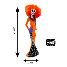 Load image into Gallery viewer, Mexican Handmade Candle - La Catrina Art & Decor Muertolandia.com