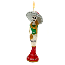 Load image into Gallery viewer, Mexican Handmade Candle - La Catrina Art & Decor Muertolandia.com