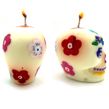 Load image into Gallery viewer, Mexican Handmade Candle - Sugar Skull Calavera Art & Decor Muertolandia.com