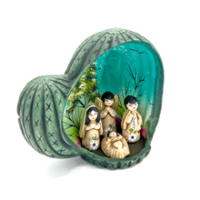Load image into Gallery viewer, Mexican Handmade Nativity Natividad Scene - Nopal Nacimiento Art & Decor Muertolandia.com