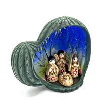 Load image into Gallery viewer, Mexican Handmade Nativity Natividad Scene - Nopal Nacimiento Art & Decor Muertolandia.com