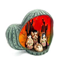 Load image into Gallery viewer, Mexican Handmade Nativity Natividad Scene - Nopal Nacimiento Art & Decor Muertolandia.com