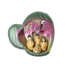 Load image into Gallery viewer, Mexican Handmade Nativity Natividad Scene - Nopal Nacimiento Art & Decor Muertolandia.com L