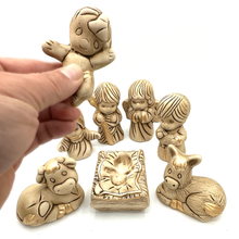 Load image into Gallery viewer, Jumbo Nativity Natividad Scene - Mexican Nacimiento Design 8 Figurines Art & Decor Muertolandia.com
