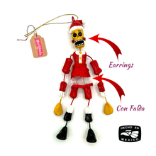 Load image into Gallery viewer, Handmade Mexican Barro Ornament - Calaca Santa Art & Decor Mexico CC