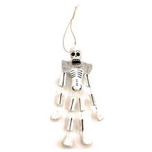 Load image into Gallery viewer, Handmade Mexican Barro Ornament - Calaca Angel Art & Decor Mexico CC