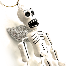 Load image into Gallery viewer, Handmade Mexican Barro Ornament - Calaca Angel Art & Decor Mexico CC