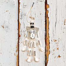 Load image into Gallery viewer, Handmade Mexican Barro Ornament - Calaca Angel Art & Decor Mexico CC