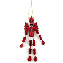 Load image into Gallery viewer, Handmade Mexican Barro Ornament - Calaca Diablo Art & Decor Mexico CC