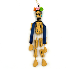 Load image into Gallery viewer, Handmade Mexican Barro Ornament - Calaca Frida Art & Decor Mexico CC