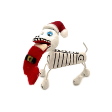 Load image into Gallery viewer, Handmade Mexican Pets - Christmas Navidad Dogs Art & Decor Muertolandia.com Dog With Stocking