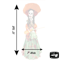 Load image into Gallery viewer, Mexican Handmade Paper Maché - Catrina - La Adelita Art & Decor Muertolandia.com