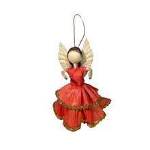 Load image into Gallery viewer, Handmade Mexican Corn Husk Tamal Angel Art & Decor Mexico LA Salmon
