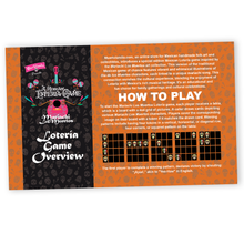 Load image into Gallery viewer, Mexican Loteria Game - Muertolandia Presents: Mariachi Los Muertos Games Muertolandia.com