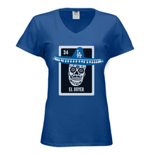 Load image into Gallery viewer, El Doyer - Women's Short Sleeve Shirt Apparel Mariachi Los Muertos El Doyer Sombrero Large