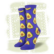 Load image into Gallery viewer, Women's "Avocado" Socks Socks SockSmith Grape