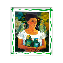 Load image into Gallery viewer, Handmade Square Shadow Box Nicho - Frida Photo Magnet Shadow Boxes Mexico 4 Birds - White Box