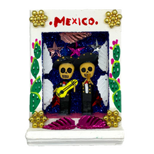 Load image into Gallery viewer, Handmade Shadow Box Nicho - Mariachi Shadow Boxes Mexico CC