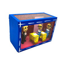Load image into Gallery viewer, Handmade Window Shadow Box Nicho - Maestro / Teacher Shadow Boxes Mexico CC