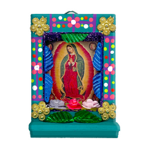 Load image into Gallery viewer, Handmade Shadow Box Nicho - Virgen de Guadalupe Shadow Boxes Mexico CC