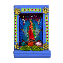 Load image into Gallery viewer, Handmade Shadow Box Nicho - Virgen de Guadalupe Shadow Boxes Mexico CC