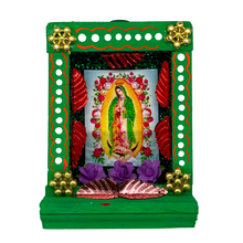 Load image into Gallery viewer, Handmade Shadow Box Nicho - Virgen de Guadalupe Shadow Boxes Mexico CC