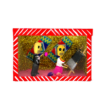 Load image into Gallery viewer, Handmade Window Shadow Box Nicho - Amigos Weaving / Telares Shadow Boxes Mexico CC Red Wood Box